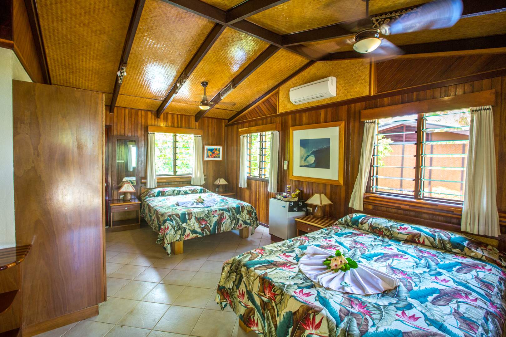 Interior View of the Bedroom Suite - Fiji Surf Resorts