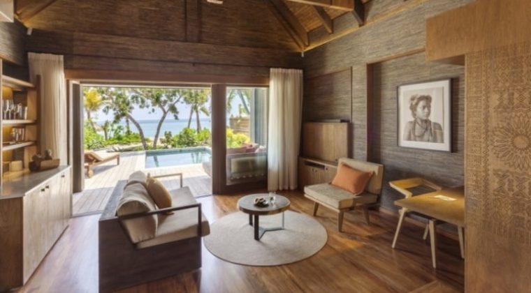 Living Area in Beachfront Pool Villa