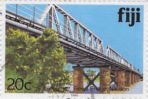 Fijian Postage Stamp Nausori bridge