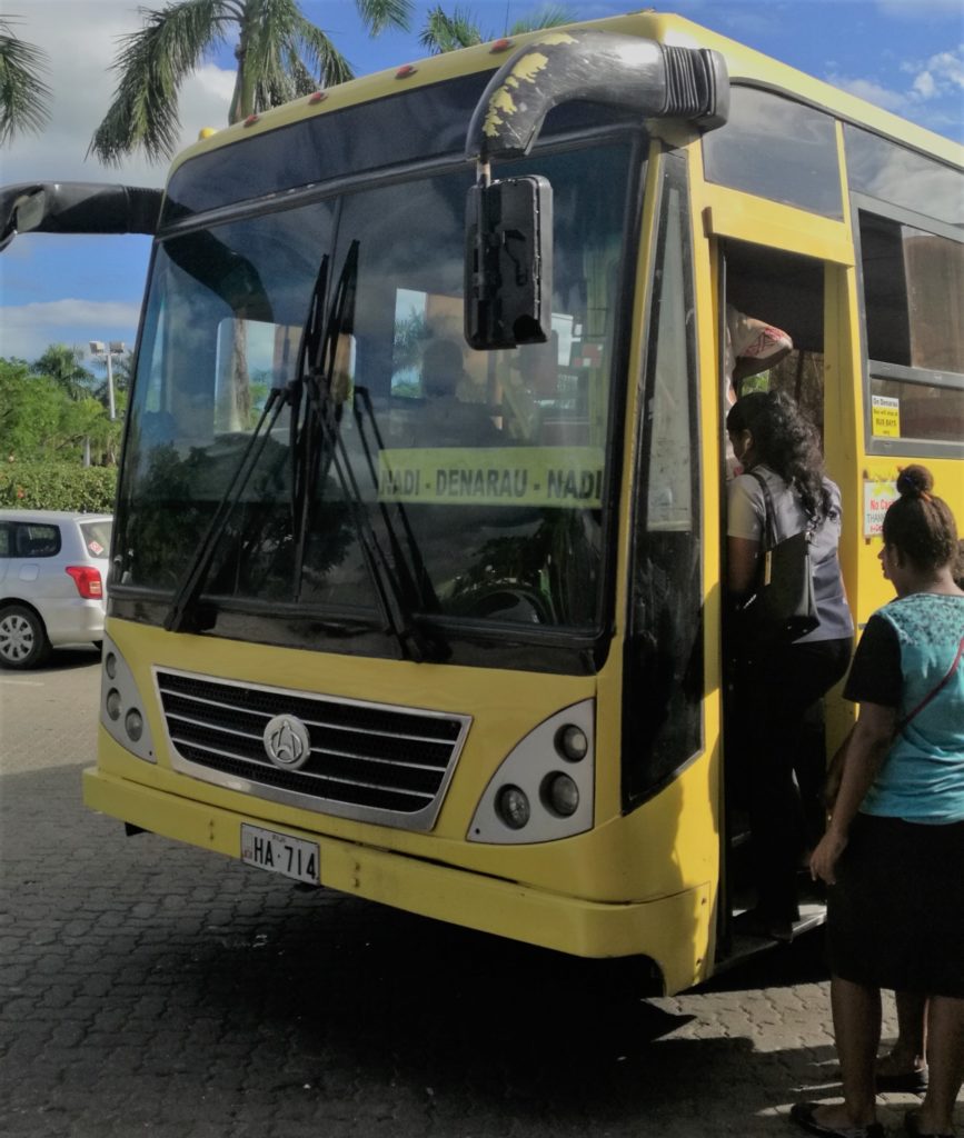 Yellow Bus Nadi Town from bus station to Port Denarau