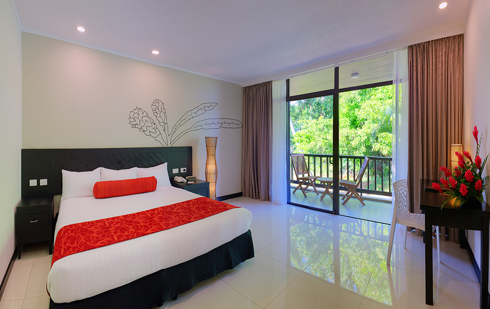 Bedroom at the Tanoa International Hotel