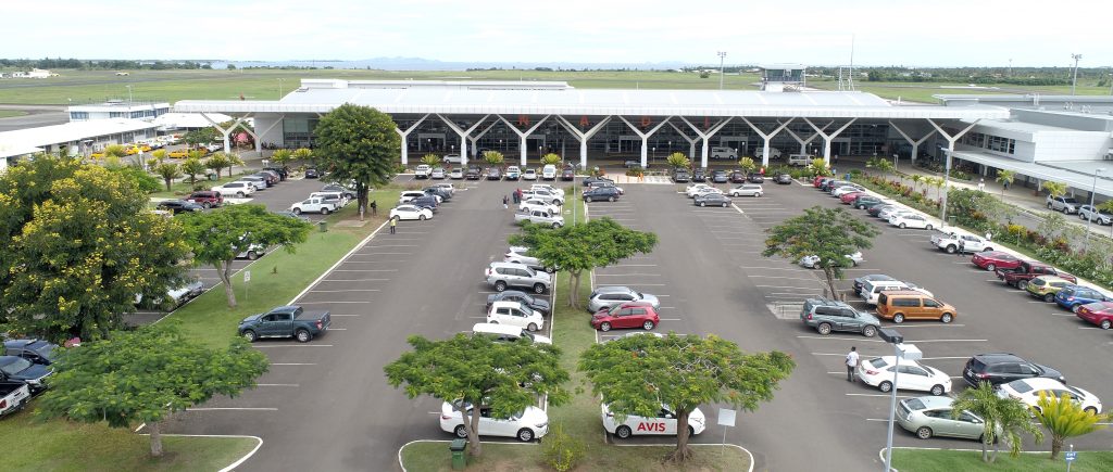 Aerial View of the Car Park at the International Airport