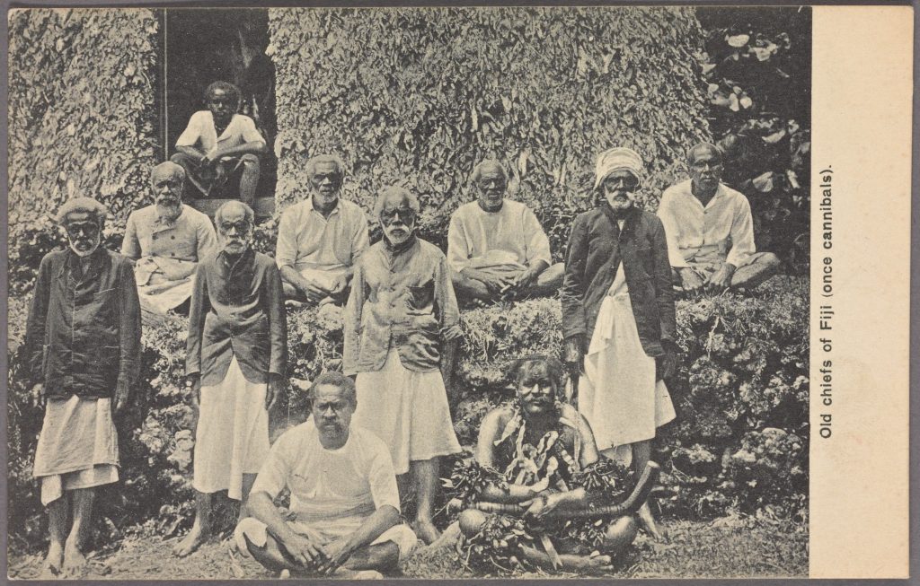 Historical Image of former cannibals - a part of Fiji culture that is thankfully in the past