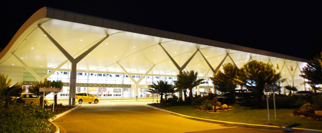 Exterior View of the New International Airport in Fiji