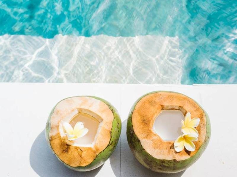 Coconuts poolside – Malamala Beach Resort