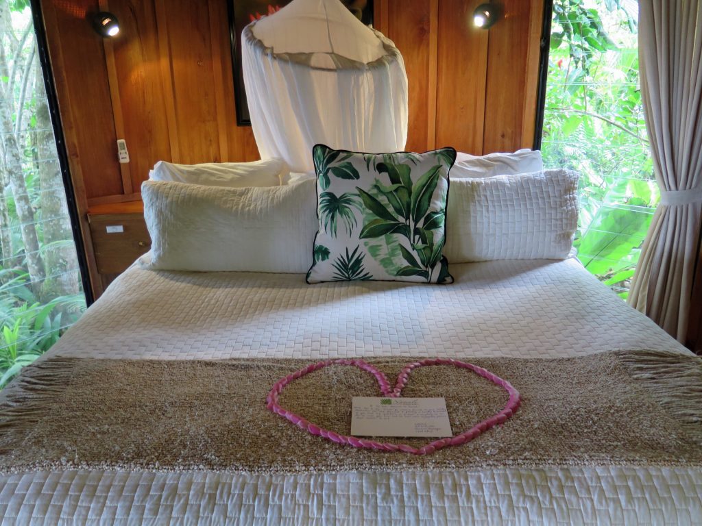 Namale offered my very own Vanua Levu love nest--complete with a heart on the bed spread