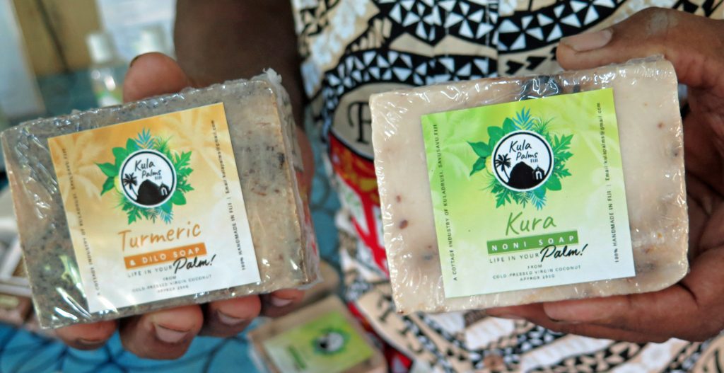 Artisanal soap from Kula Palms