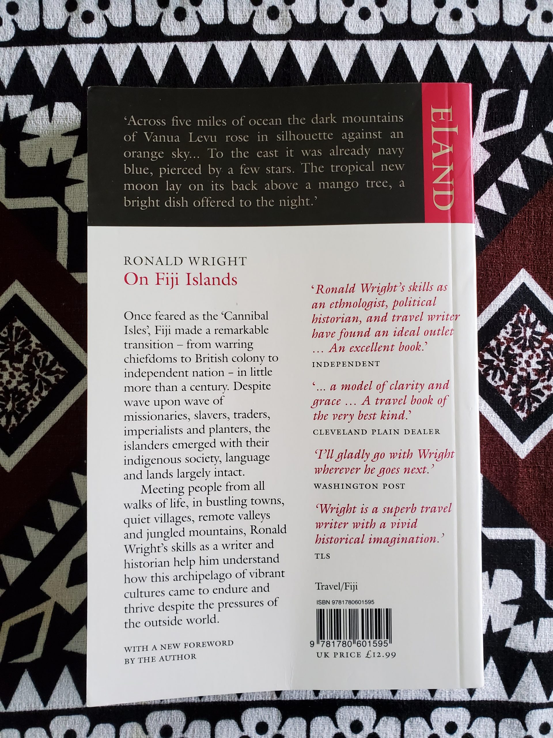 On Fiji Islands back book cover