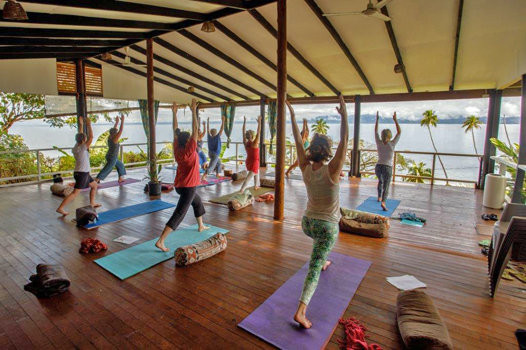 Yoga at Daku Resort, Savusavu, Fiji